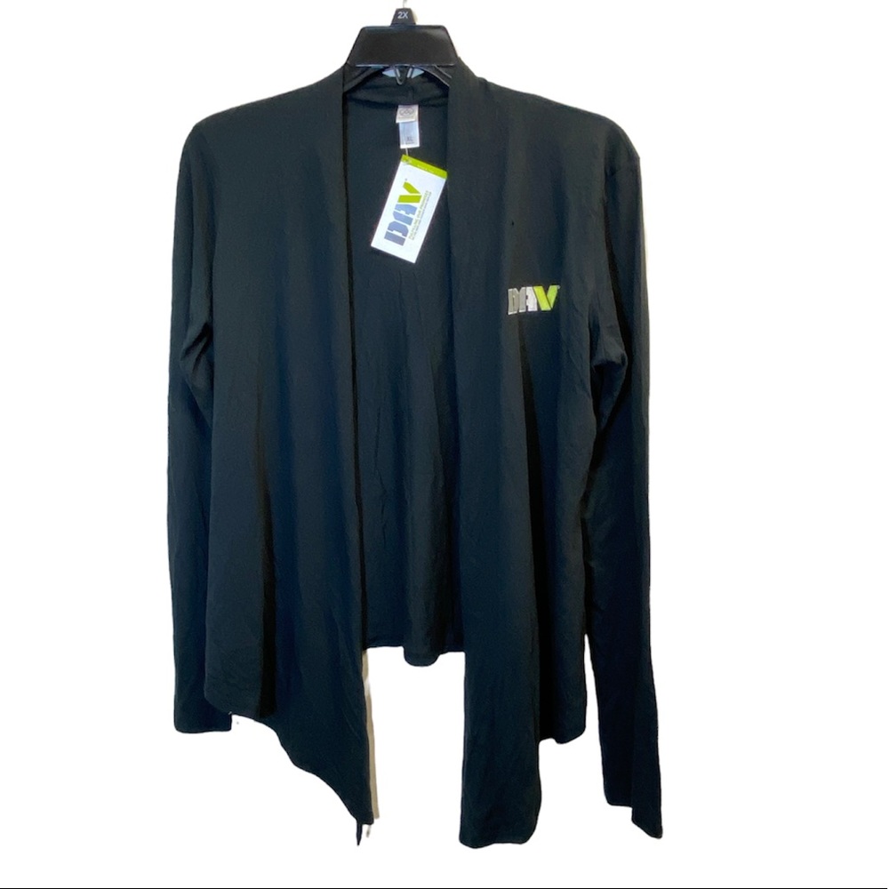Alternative Black Waterfall Open Cardigan Sweater - Size XL